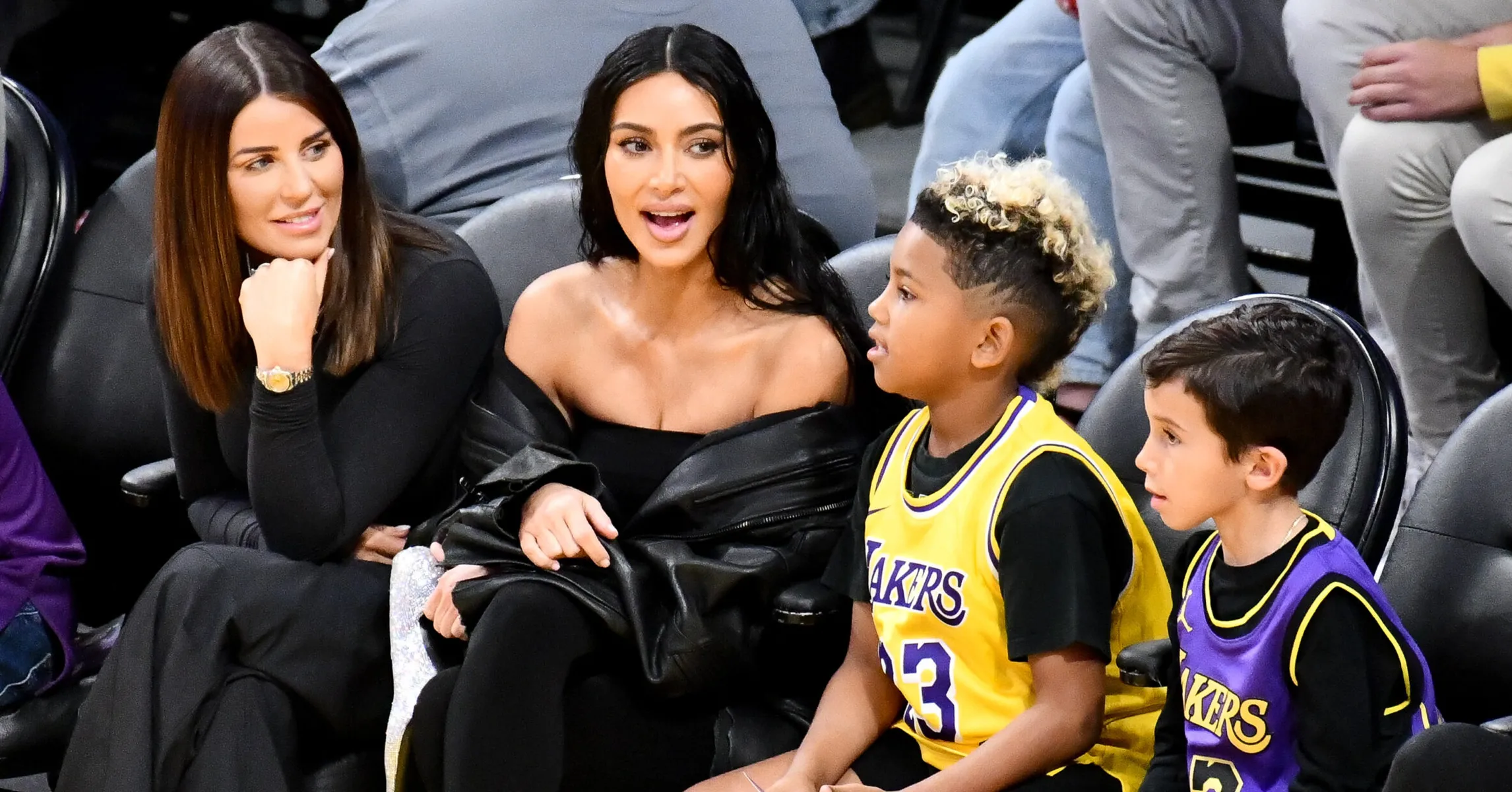 Kim Kardashian Shows Off Saint West Basketball Highlight Reel