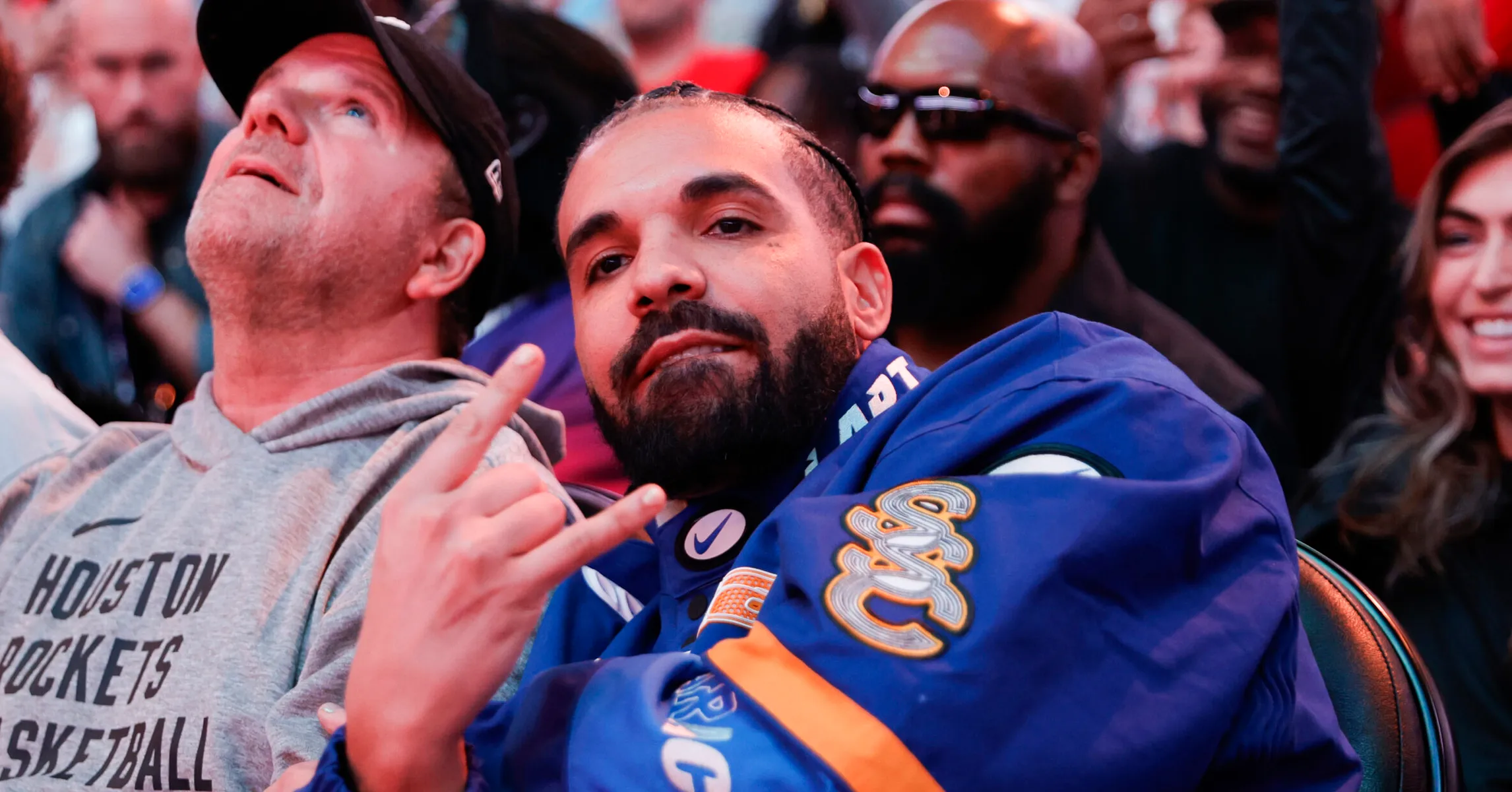 Drake Joins Houston For Selection Sunday, Worrying Fans About His Curse