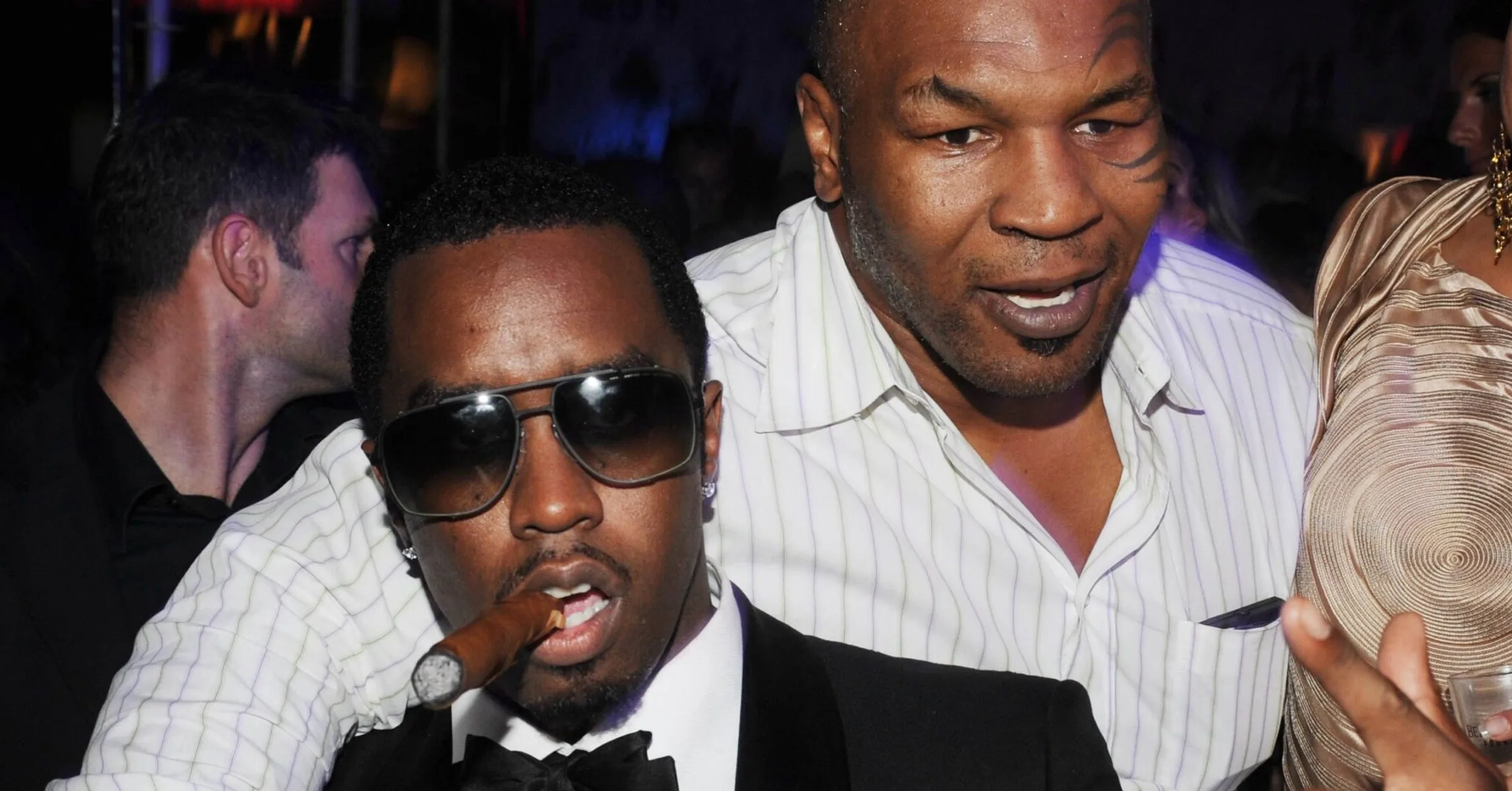 Mike Tyson Moves Diddy's Hand Away From His Butt In Resurfaced Clip, 50  Cent Jokes