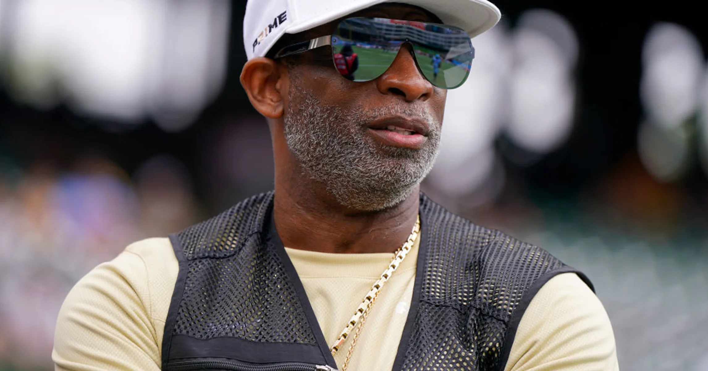 Deion Sanders Clowns Jacquees' Height After Posing With Deiondra