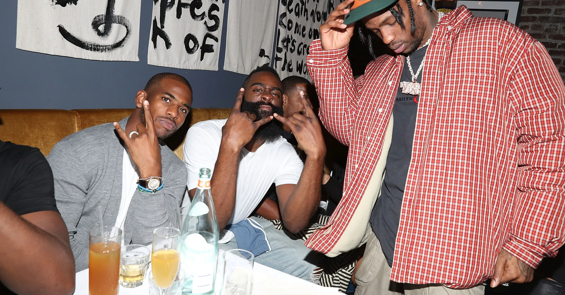 Travis Scott makes a long but hearty toast to James Harden’s birthday