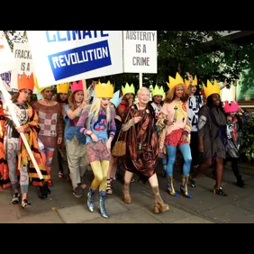 Vivienne Westwood Red Label - Backstage and Fash Mob - LFW SS16