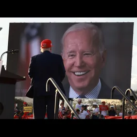 Former President Donald Trump Rallies For Marco Rubio In Florida