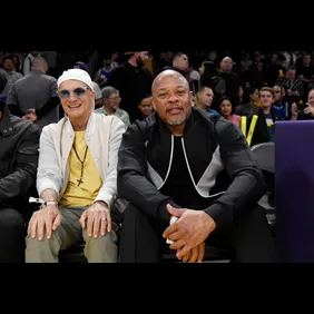 Celebrities At The Los Angeles Lakers Game