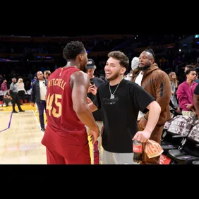 Celebrities At The Los Angeles Lakers Game