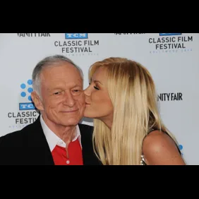 Hugh Hefner and Crystal Harris