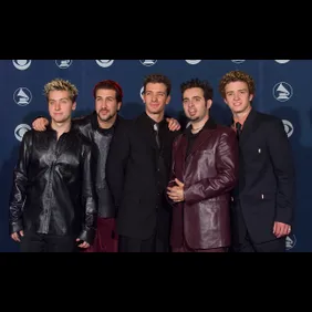 NSYNC group backstage at Grammy Awards Show