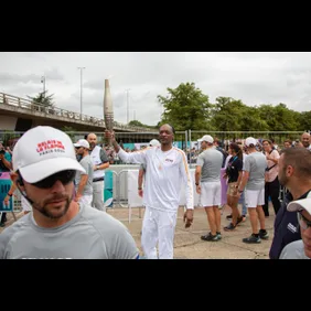 FRANCE-PARIS-SAINT-DENIS-SPORT-OLYMPICS-FLAME-TORCH