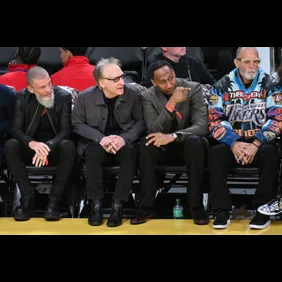 Celebrities At The Los Angeles Lakers Game