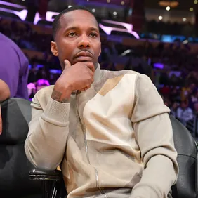 Celebrities At The Los Angeles Lakers Game