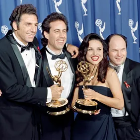 The cast of the Emmy-winning "Seinfeld"