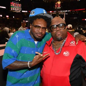 Celebrities Attend Boston Celtics v Atlanta Hawks