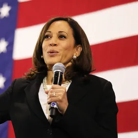 Democratic Presidential Candidate Kamala Harris Holds Town Hall In New Hampshire