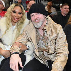 Celebrities Attend Orlando Magic v Atlanta Hawks