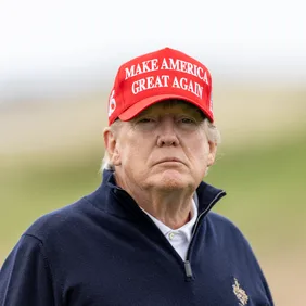 Former U.S. President Donald Trump Visits His Turnberry Golf Resort