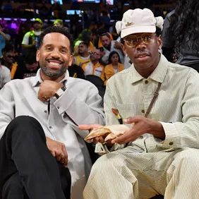 Celebrities At The Los Angeles Lakers Game