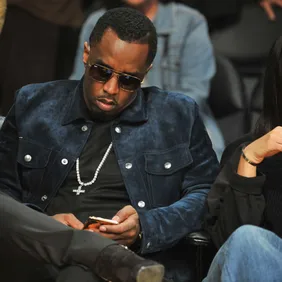 Celebrities At The Los Angeles Lakers Game