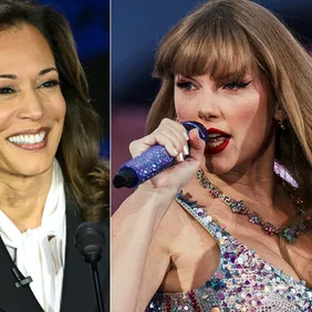 COMBO-US-VOTE-POLITICS-MUSIC-CELEBRITY-HARRIS-SWIFT