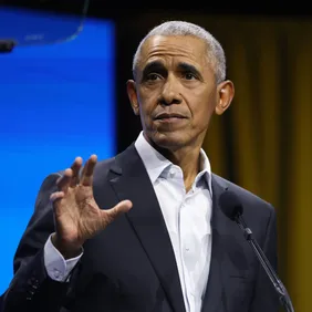 Barack Obama Speaks At His Foundation's Democracy Forum In New York City