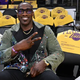 Celebrities At The Los Angeles Lakers Game