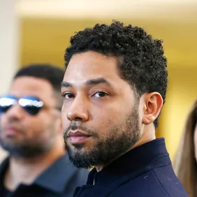 Actor Jussie Smollett Appears Outside Of Court After It Was Announced That All Charges Have Been Dropped Against Him