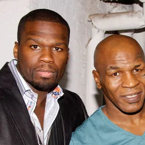 50 Cent &amp; Kanye West Visit Broadway's "Mike Tyson: Undisputed Truth" - July 31, 2012