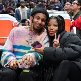 Celebrities At The Los Angeles Clippers Game