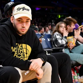 Celebrities At The Los Angeles Lakers Game