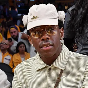 Celebrities At The Los Angeles Lakers Game