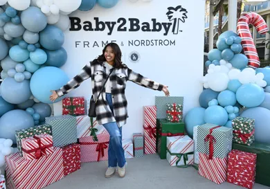 The Baby2Baby Holiday Distribution Presented By FRAME And Nordstrom At Dodger Stadium