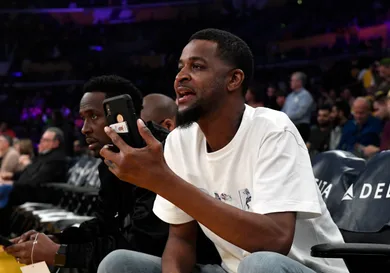 Celebrities At The Los Angeles Lakers Game