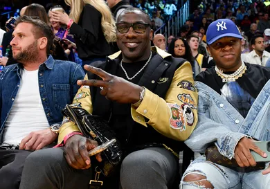 Celebrities At The Los Angeles Lakers Game