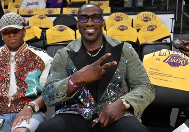 Celebrities At The Los Angeles Lakers Game