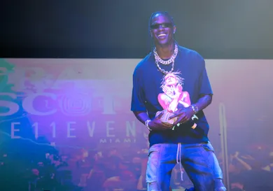 Travis Scott Performs At E11EVEN During 2023 Miami Race Week