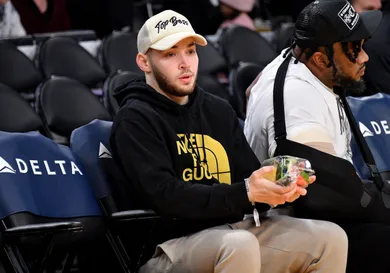 Celebrities At The Los Angeles Lakers Game