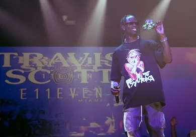 Travis Scott Performs At E11EVEN During 2023 Miami Race Week