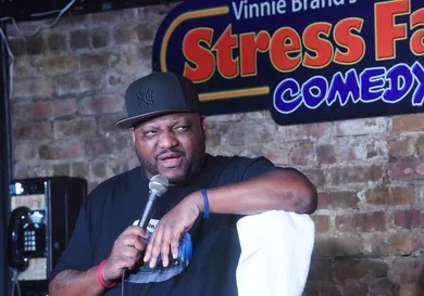 Aries Spears Performs At The Stress Factory Comedy Club