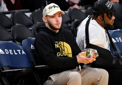 Celebrities At The Los Angeles Lakers Game