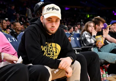 Celebrities At The Los Angeles Lakers Game