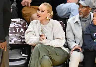 Celebrities At The Los Angeles Lakers Game