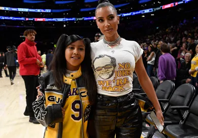 Celebrities At The Los Angeles Lakers Game