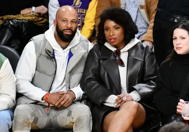 Celebrities At The Los Angeles Lakers Game