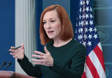 Jen Psaki Briefs White House Media Members