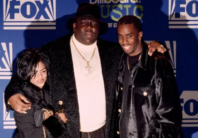 Notorious B.I.G. AKA Biggie Smalls Receives Billboard Music Award.