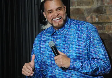 Sinbad Performs At The Stress Factory Comedy Club