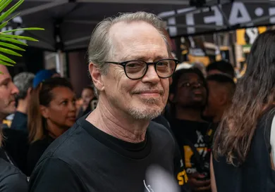 Steve Buscemi attends Rock the City for a Fair Contract: SAG