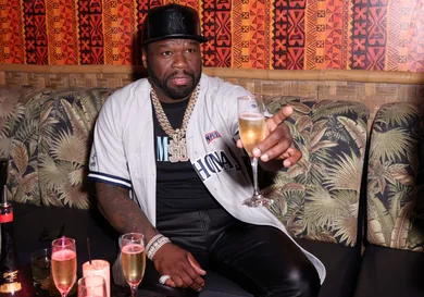 50 Cent Visits Dead Flamingo Pop Up Lounge