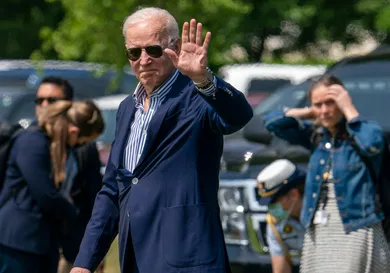 President And Mrs. Biden Depart The White House For Camp David