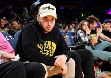 Celebrities At The Los Angeles Lakers Game