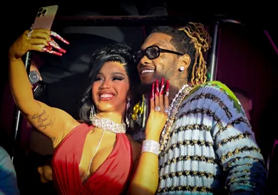 Cardi B And Offset Celebrate New Year's Eve 2023 At E11EVEN Miami